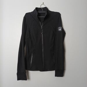 Women's Lululemon Define Black Jacket Vented Active Gym Running Golf